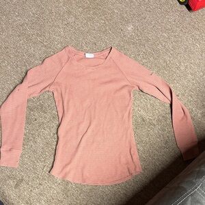 Columbia Women's Long Sleeve Tee - Pink Striped